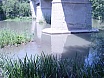 Arranjant pescant a Sota el Pont de la Gleva el Juny de 2007